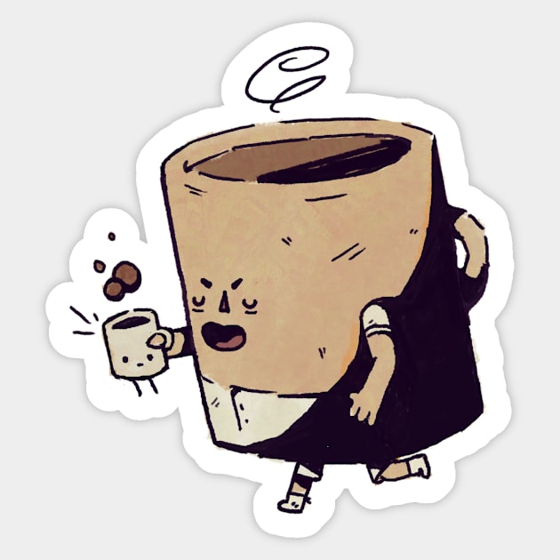 Coffee Coffee Coffee Sticker by Qakie